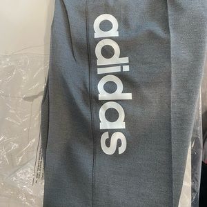 Grey Adidas workout pants W D2M LO HR LT